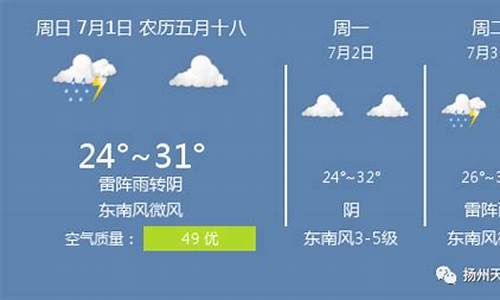 扬州未来天气预报30天查询百度_扬州未来天气预报