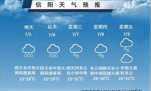 河南信阳明天天气晴况_河南信阳明天天气